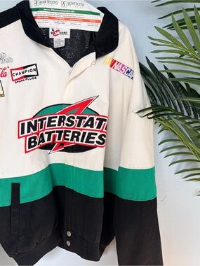 Vintage 1999 NASCAR Bobby Labonte Interstate Batteries Racing Jacket XXL